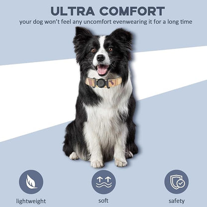 GPS Tracker for Dogs, Mini GPS Cat Tracker, IPX8 Waterproof GPS Trackers for Cats with Holder, No Monthly Fee, Work with Apple Find My(iOS Only), Smart Trackers for Dogs-Black-2