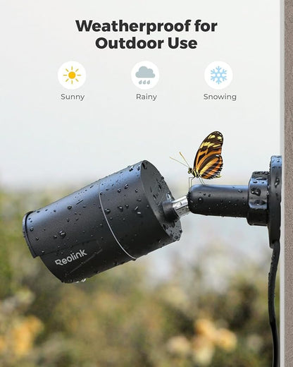 REOLINK 5MP Security PoE Camera, Surveillance Outdoor Indoor, Human/Vehicle/Pet Detection, 100ft IR Night Vision, Work with Smart Home, Support 512GB SD Card, Time-Lapse, RLC-510A(Black)