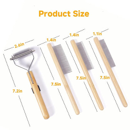Cat Comb for Shedding,Deshedding Dog Brush,Deshedding Comb for Dog and Cat,Cat and Dog Comb,Cat Dematting Tool, Dog Combs for Grooming Matting,Undercoat Brush for Cats,Undercoat rake
