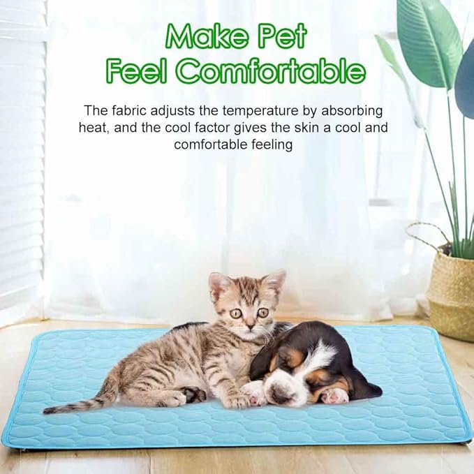 Self-Cooling Mat for Dogs Cats, Summer Pet Cooling Pad Washable Dog Cooling Blanket for Indoor & Outdoor