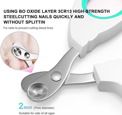 Aogeili Cat Specific Nail Clipper, Avoiding Excessive Cutting, Suitable for Beginners. It Can Also be Used for Small Animals Such as Birds, Hamsters, Rabbits, Hedgehogs, Ferrets, Guinea Pigs, Etc.