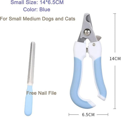 Pets Nail Clippers and Trimmers-with Safety Guard to Avoid Overcutting, Free Nail File, Razor Sharp Blade-Professional Grooming Tool for Pets,Suit for Dogs and Cats