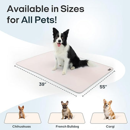 Zonli Premium Cooling Blanket for Dogs-Lightweight Fluffy Pet Throw & Bed Cover,Cooling Mat for Dogs,Cats&Puppies - Breathable,Durable Summer Blanket-Oversized 39"×55" Pet Pad, Machine Washable (PinK)