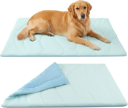 Dog Cooling Mat for Dogs & Cats - 0.87" Thick Self-Cooling Pet Mat (Large 48×28") - Machine Washable, No Electricity Required