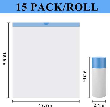 J JORBASADO 2 Rolls Waste Bags for Self Cleaning Cat Litter Box