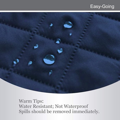 Easy-Going Reversible Oversized Couch Cover for 3 Cushion Couch Sofa Cover for Dogs Water Resistant Furniture Protector Cover with Foam Sticks for Pet Cat (Oversized Sofa, Navy/Ivory)