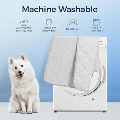Rywell Cooling Blanket for Dogs, Large Dog Cooling Mat Q-Max>0.5, Durable&Versatile with Cooling&Soft Surfaces for All Seasons,Waterproof Protect Sofa Bed,40 * 60IN Washable Dog Blanket