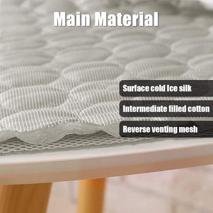 Washable Dog Mat Ice Silk Cooling Mat for Dogs Pet Self Pad Blanket Dog Pad for Indoor & Outdoor Car Seats (40x28 in, Light Grey)