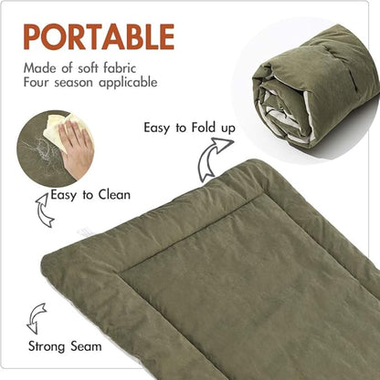 CHEERHUNTING Camping Dog Bed Pet Bed 40”X32”, Outdoor, Waterproof, Washable, Water-Resist, Large, Durable, Portable Travel Pet Mat