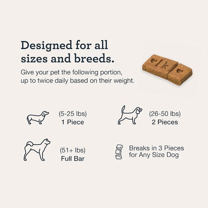 Kradle Calming Bundle for Dogs - Peanut Butter Bliss Bars (6) + Calming Chews (75) - Ashwagandha L-Theanine - Occasional Anxiety Support