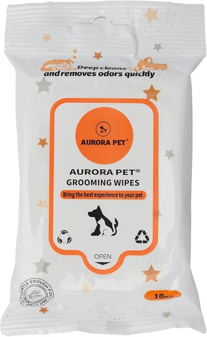 Aurora Pet Bundle Pack (2) Perfect Form Herbal Digestive Dog & Cat Supplement, (3.2-oz Each) with AuroraPet Wipes