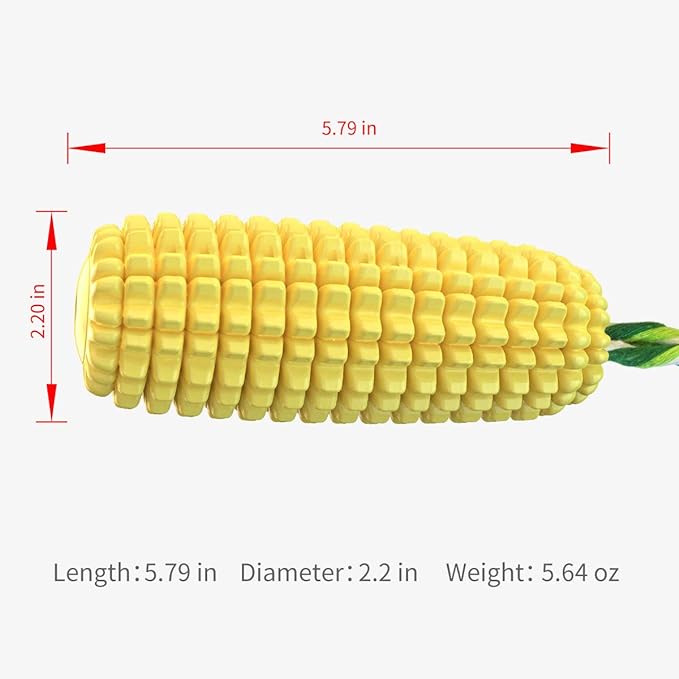 Carllg Dog Chew Toys for Aggressive Chewers, Indestructible Tough Durable Squeaky Interactive Dog Toys, Puppy Teeth Chew Corn Stick Toy for Small Medium Large Breed