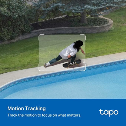 Tapo 3K 5MP Outdoor Pan/Tilt Security Wi-Fi Camera – 360° View, Free Person/Vehicle Detection, Starlight Color Night Vision, IP66, Sound and Light Alarm, Works w/Alexa and Google Home, VistaCam 360°