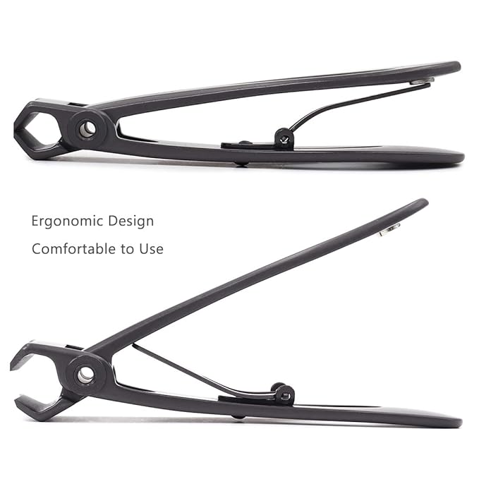 SZQHT Ultra Wide Jaw Opening Nail Clippers Set, Toenail Clippers for Thick Nails, Heavy Duty Nail Cutter, Stainless Steel Toe Nail Clippers for Seniors, Men & Women Manicure,Pedicure,Big(Gray)