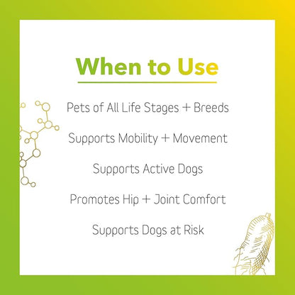 In Clover Hip and Joint Supplement for Large Dogs 70 Pounds and Up with Glucosamine Chondroitin, and Hyaluronic Acid – Formulated for Large Breeds – Clinically Proven Hip and Joint Support