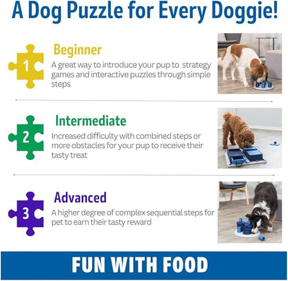 TRIXIE Chess Dog Activity Interactive Toy, Level 3 Food Puzzle Game, Brain Teasing Treat Dispenser, IQ and Mental Development Toy for Smart Dogs, Enrichment Toy for Boredom Busting