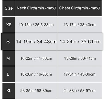 HEELE Dog Harness, Dog Harness for Small Medium Large Dogs No Pull Adjustable Padded Reflective Harness with Handle for Walking Training, Brown, S