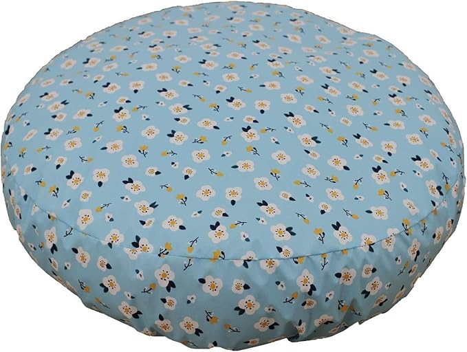 Waterproof Round Dog Bed Fitted Sheet Cover Replacement Washable Plastic Slipcover for 36 x 36 inch Faux Fur Donut Dog Beds