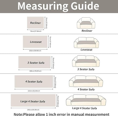 Couch Covers for Dogs Washable, Non Slip Couch Covers for Loveseat Sofa Pet Friendly, Soft Fuzzy Sofa Covers for Pet, Dog Couch Cover Furniture Protector(1PC,Beige White,27.6"x70.9")