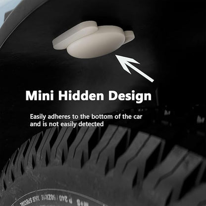 Mini GPS Tracker for Vehicles,Car GPS Tracker Work with Apple Find My(iOS Only),No Monthly Fee Mini Hidden Car Tracker with Magnetic Case (White,2PCS)