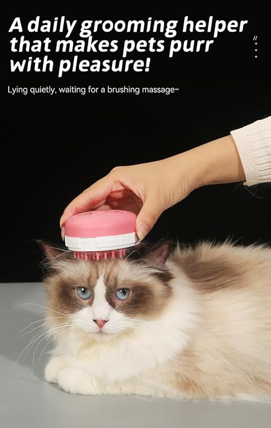 3-in-1 Pet Grooming & Hair Removal Set, Dog Cat Comb Kit, Electrostatic Fur Remover, Compact Elliptical Storage Case, Portable for Travel - Fits Long Haired Dogs, Indoor Cats, Poodles