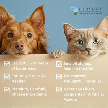 Vitality Science Celloquent Gold for Dogs | Holistic Advanced Immune Support Supplement | 17 Proven Ingredients | Auto Immune, Vomiting and Diarrhea, Depression (220g)
