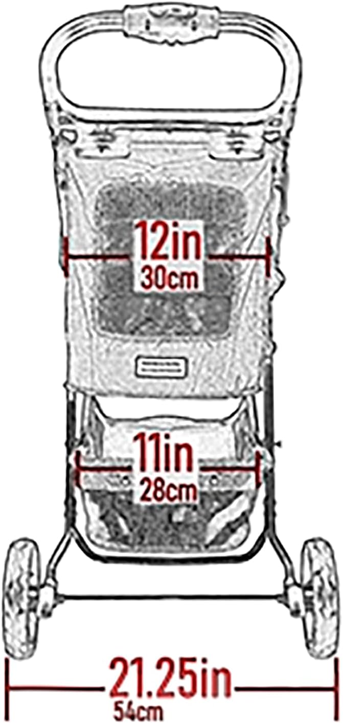 Pet Gear No-Zip Special Edition 3 Wheel Pet Stroller for Cats/Dogs, Zipperless Entry, Easy One-Hand Fold, Removable Liner, Cup Holder, New Orchid