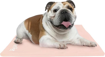 The Green Pet Shop Dog Cooling Mat Cover - Medium, Nude/Pink - Protect Your Cool Pet Pad from Dirt & Damage - Machine Washable