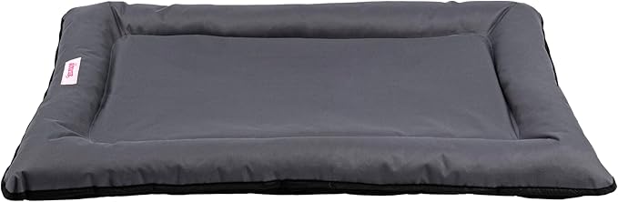 DBD3004C-M Archie 29.5" x 22.5" Traditional Oxford Waterproof Indoor/Outdoor Hand-Washable Memory Foam Camping Pet Bed, Charcoal