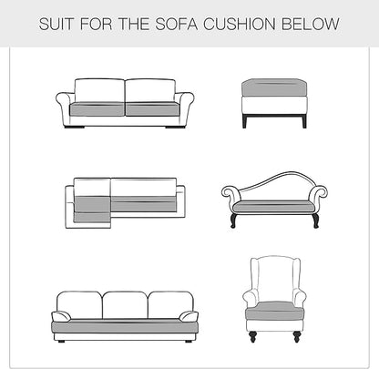 Yates Home PU Leather Couch Sofa Cushion Slipcover Water-Proof Elastic Chair RV Seat Covers Loveseat Sofa Furniture Protector Slip Cover for Settee Seater Replacement in Living Room（Chair, Chocolate）