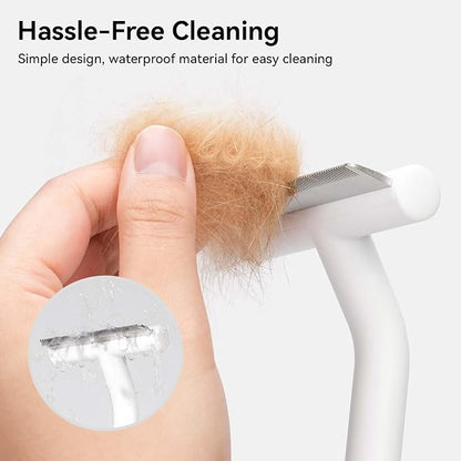 aumuca Pet Deshedding Tools for Short Haired Cats & Dogs, Dematting Deshedding Brush Cats Shedding Tool, Dog Undercoat Brush, Gently and Effectively Remove Loose Hair, Highly Deshedder Grooming Combs