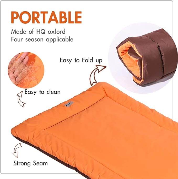 CHEERHUNTING Camping Dog Bed Pet Bed 40”X32”, Outdoor, Waterproof, Washable, Water-Resist, Large, Durable, Portable Travel Pet Mat