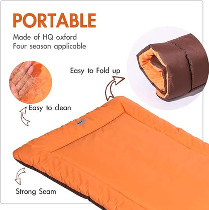 CHEERHUNTING Camping Dog Bed Pet Bed 40”X32”, Outdoor, Waterproof, Washable, Water-Resist, Large, Durable, Portable Travel Pet Mat
