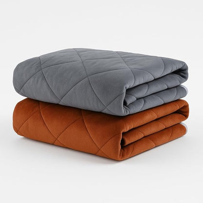 Washable Anti-Slip Kennel Mat for Medium Small Dogs and Cats Kennel pad Crate Pad in Winter Heated Cat Bed Self Warming Non-Electric Pet Warming Pad Gray 23.62 * 35.43inch