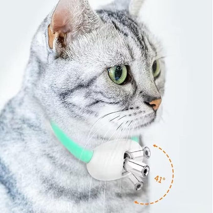 Laser Pointer Collar for Cats - Wearable Automatic Cat Laser Light Toy, Electric Smart Amusing USB Rechargeable Interactive Kitten Collar
