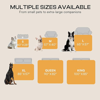 Waterproof Pet Blanket, Liquid Pee Proof Dog Blanket for Sofa Bed Couch, Reversible Sherpa Fleece Furniture Protector Cover for Small Medium Large Dogs Cats, Black Small（40" x 28"）