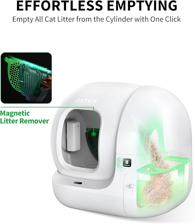 PETKIT Magnetic Cat Litter Remover and Sifter Set for PuraMax 2/Purobot Max Pro Self-Cleaning Litter Box, Compatible with Bentonite Litter and Clay Litter
