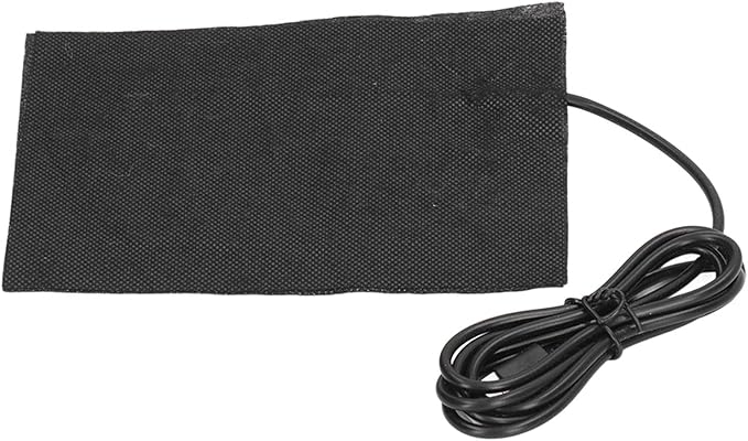 Hyuduo Carbon Fiber Heating Pad, 10 x 15cm, DC 5V USB Powered, 60℃ Constant Temperature, Quick Heat for Pet Bed, Chair Cushion, Clothing