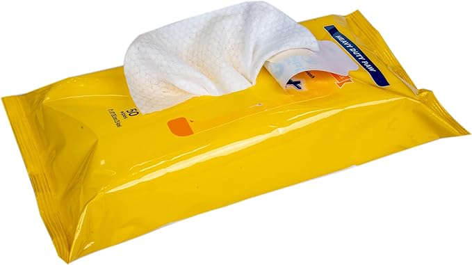 Wet Ones for Pets Antibacterial Heavy Duty Paw Wipes, Tropical Splash Scent - Thick Dog Cleaning Wipes - Scented, Durable and Disposable Dog Wipes for Paws, 50 Count