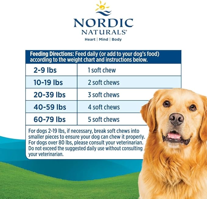 Nordic Naturals Pet Digestive Support with Probiotics, Pork Bone Broth Flavor - 30 Soft Chews - Nutritional Supplement for a Healthy Digestive System and GI Support - 30 Non-GMO Chews