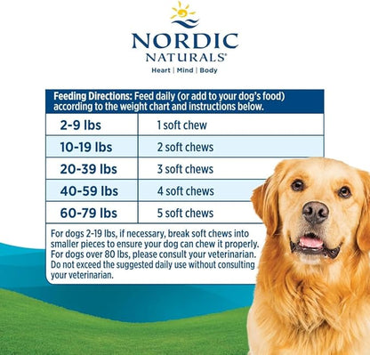 Nordic Naturals Pet Digestive Support with Probiotics, Pork Bone Broth Flavor - 30 Soft Chews - Nutritional Supplement for a Healthy Digestive System and GI Support - 30 Non-GMO Chews