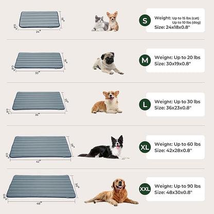 BALANCE Dog Crate Pad, Dog Foam Crate Mat Kennel Pad, Washable Water-Resistant Pet Bed Flat Dogs Cage Mat for XX-Large Dogs