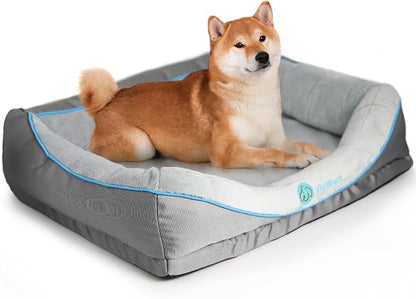Orthopedic Dog Bed for Medium Dogs,Waterproof Medium Size Dog Sofa,Supportive Foam Pet Couch with Removable Cover,Non-Slip Bottom and Waterproof Lining,Machine Washable