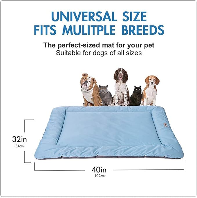 CHEERHUNTING Camping Dog Bed Pet Bed 40”X32”, Outdoor, Waterproof, Washable, Water-Resist, Large, Durable, Portable Travel Pet Mat
