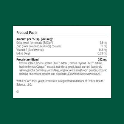 Standard Process Canine Immune System Support - Immune Support Supplement for Dogs - Powder Canine Supplement Aids Overall Health & Wellness - Immunity Support Supplement with Zinc & Kelp - 110 g