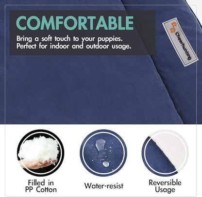 CHEERHUNTING Camping Dog Bed Pet Bed 40”X32”, Outdoor, Waterproof, Washable, Water-Resist, Large, Durable, Portable Travel Pet Mat