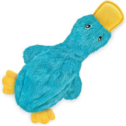 Best Pet Supplies Squeaky Dog Toys with Soft Durable Fabric for Small, Medium and Large Pets Interactive Toy for Indoor Play, Supports Active Biting and Play - Turquoise