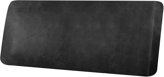ANARACHON Leather Look Couch Cushion Covers Sofa Seat Slipcovers Sets Couches Furniture Protector for Sectional Armchair Loveseat Pets Kids Stretch Spandex Fabric (1 Cushion Sofa, Dark Grey)