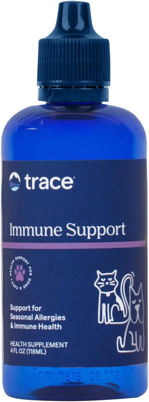 Trace Minerals Pet Immune Support - Cat & Dog Seasonal Support - Immune Support Supplement for Pet Health - Essential Immune Health Supplies for Dogs & Cats - 4 fl oz