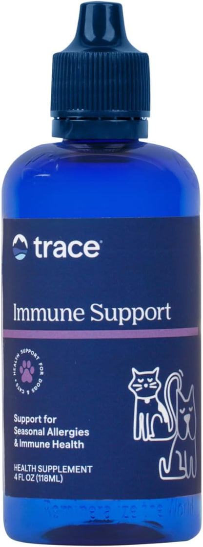 Trace Minerals Pet Immune Support - Cat & Dog Seasonal Support - Immune Support Supplement for Pet Health - Essential Immune Health Supplies for Dogs & Cats - 4 fl oz
